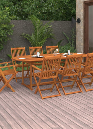 11-Delige Tuinset 220X90X75 Cm Massief Acaciahout
