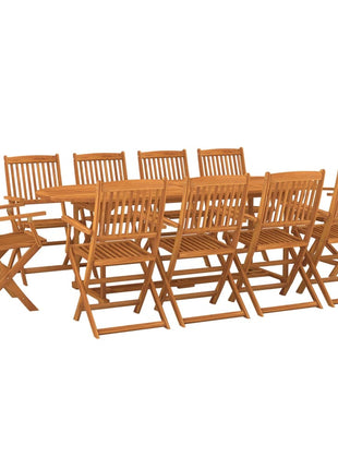 11-Delige Tuinset 220X90X75 Cm Massief Acaciahout