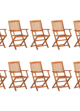 11-Delige Tuinset 220X90X75 Cm Massief Acaciahout