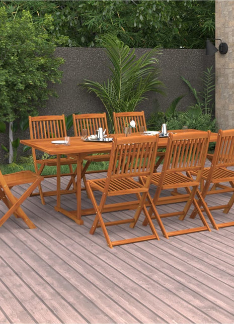 11-Delige Tuinset 220X90X75 Cm Massief Acaciahout
