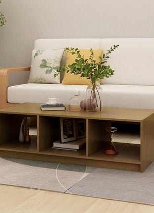 Salontafel 110X50X34 Cm Massief Grenenhout
