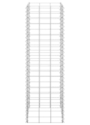 Schanskorf plantenbakken 3 st verhoogd 30x30x100 cm ijzer