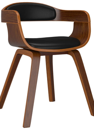 Eetkamerstoel Kunstleer En Gebogen Hout