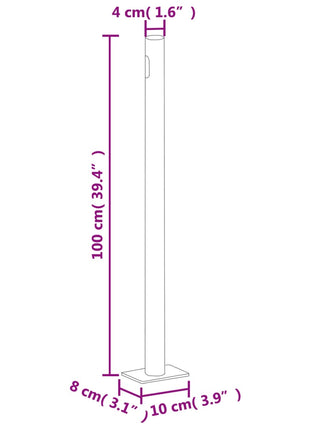 Windscherm Uittrekbaar Kleurig Crème