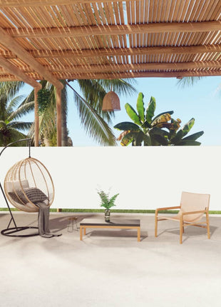 Windscherm Uittrekbaar Kleurig Crème