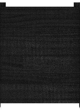 Plantenbakken 2 st 31x31x31 cm massief grenenhout zwart