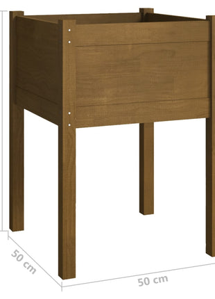 Plantenbaken 50X50X70 Cm Massief Grenenhout
