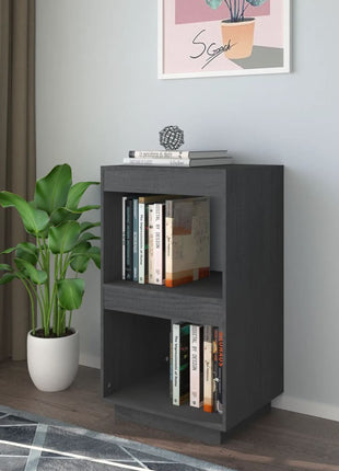 Boekenkast/Kamerscherm 40X35X Massief Grenenhout Grijs