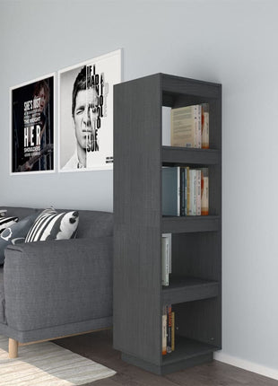 Boekenkast/Kamerscherm 40X35X Massief Grenenhout Grijs