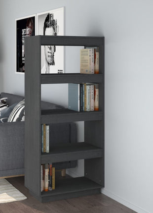 Boekenkast/Kamerscherm 40X35X Massief Grenenhout Grijs