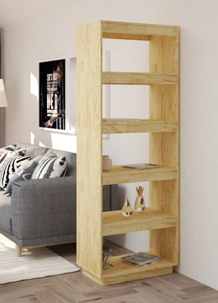 Boekenkast / Kamerscherm 40X35X Massief Grenenhout Naturel