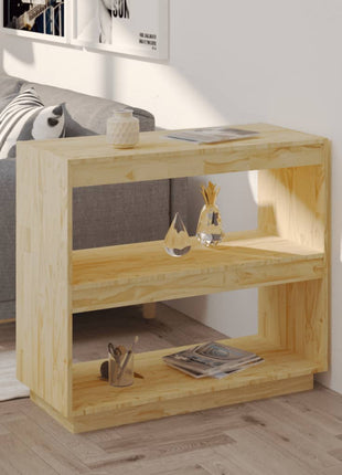 Boekenkast / Kamerscherm 40X35X Massief Grenenhout Naturel