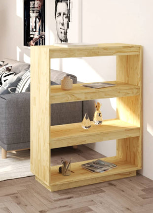 Boekenkast / Kamerscherm 40X35X Massief Grenenhout Naturel