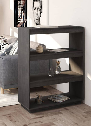 Boekenkast/Kamerscherm 40X35X Massief Grenenhout Grijs
