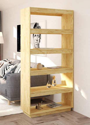 Boekenkast / Kamerscherm 40X35X Massief Grenenhout Naturel