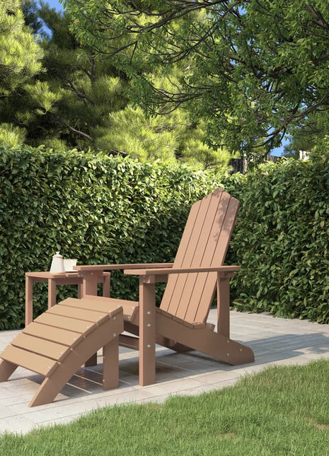 Tuinstoel Adirondack Met Voetenbank Hdpe