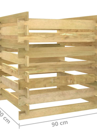 Tuincompostbak Gelat Geïmpregneerd Grenenhout