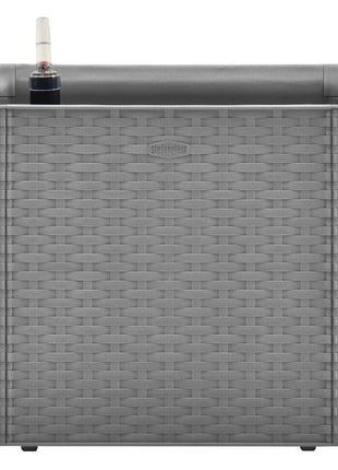 Plantenbak Hoog Met Zelfbewateringssysteem Grijs