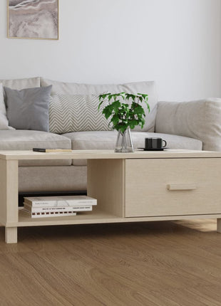 Salontafel Hamar 100X55X35 Cm Massief Grenenhout