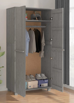 Kledingkast Hamar 89X50X180 Cm Massief Grenenhout