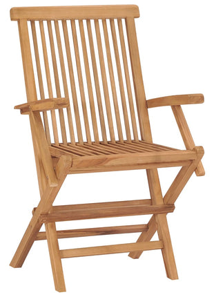 Tuinstoelen 6 st inklapbaar massief teakhout