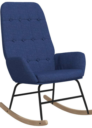 Schommelstoel stof blauw