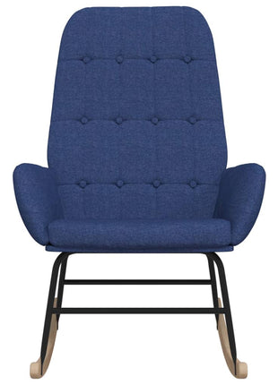 Schommelstoel stof blauw