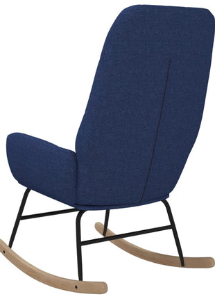 Schommelstoel stof blauw
