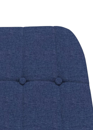 Schommelstoel stof blauw