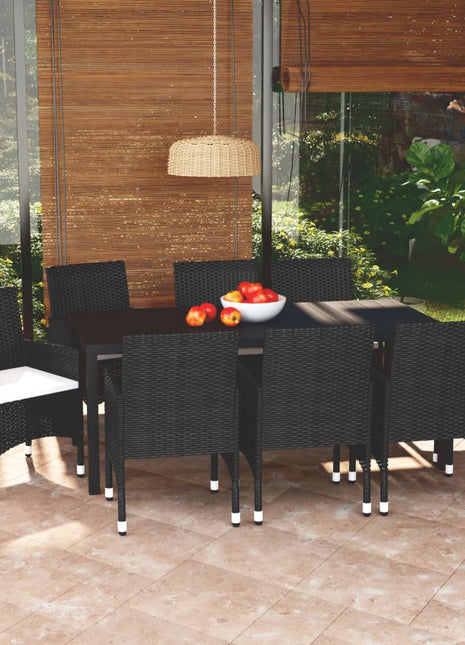 7-Delige Tuinset Met Kussens Poly Rattan