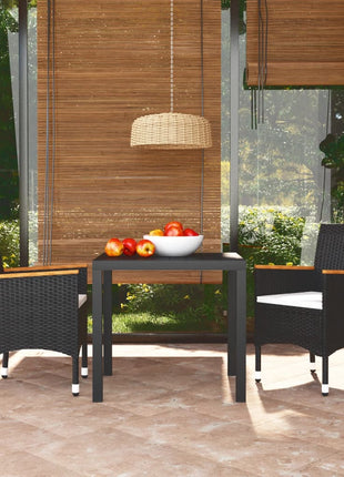 7-Delige Tuinset Met Kussens Poly Rattan