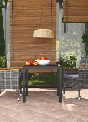 7-Delige Tuinset Met Kussens Poly Rattan