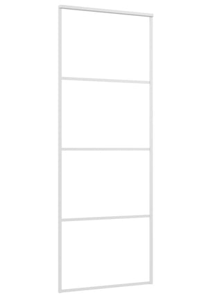 Schuifdeur Esg-Glas En Aluminium Wit
