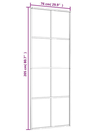 Schuifdeur Esg-Glas En Aluminium Wit