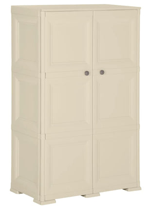 Opbergkast Hout-Look Kunststof Angora Wit