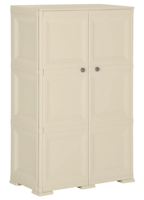 Opbergkast Hout-Look Kunststof Angora Wit