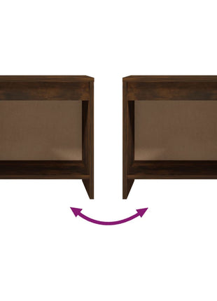 Nachtkastjes 45X34X44,5 Cm Bewerkt Hout Kleur