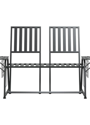 Tuinbank 2-Zits 165 Cm Staal Zwart