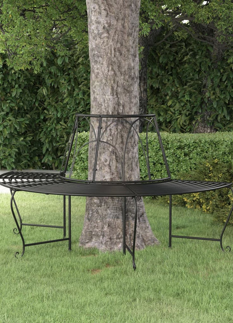 Boombank Halfrond Ø159 Cm Staal Zwart