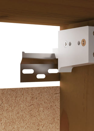 Wandkast 60X30X35 Cm Massief Grenenhout