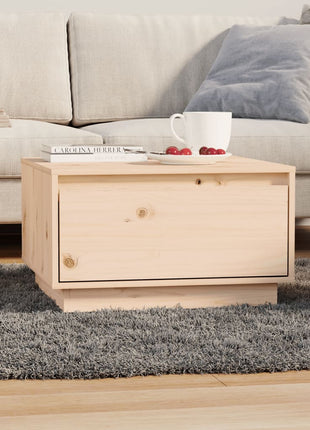 Salontafel 55X56X32 Cm Massief Grenenhout