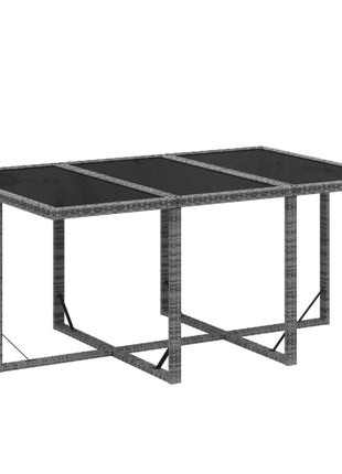 7-Delige Tuinset Met Kussens Poly Rattan Grijs