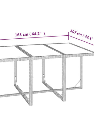 7-Delige Tuinset Met Kussens Poly Rattan Grijs