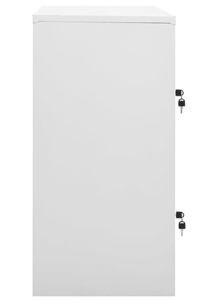 Lockerkasten 90X45X92,5 Cm Staal Lichtgrijs En Groen