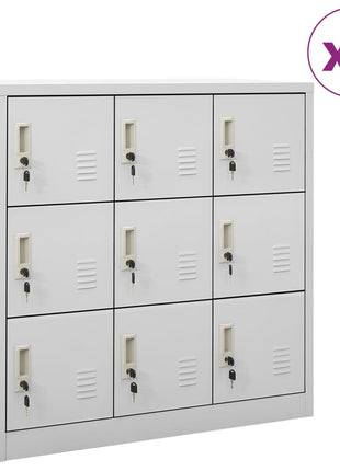 Lockerkasten 90X45X92,5 Cm Staal Lichtgrijs
