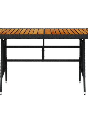 Tuintafel Poly Rattan En Massief Acaciahout