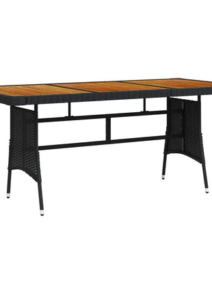 Tuintafel Poly Rattan En Massief Acaciahout