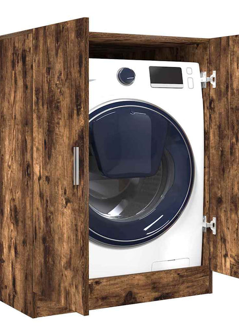 Wasmachinekast 71x71,5x91,5 cm gerookt eikenkleurig