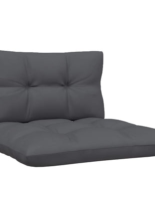 6-delige Loungeset met antracietkleurige kussens grenenhout