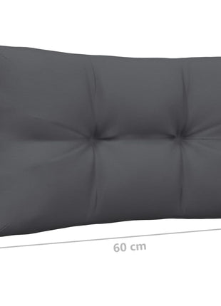 6-delige Loungeset met kussens massief grenenhout